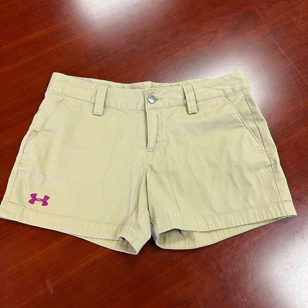 Under Armour Tan Short Shorts sz  6